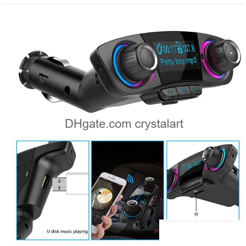 Bt06 Car Mp3 Player Bluetooth 4.0 U Disk Tf Card Black Mobile Phone Hands Fm Transmitter For Vehicle