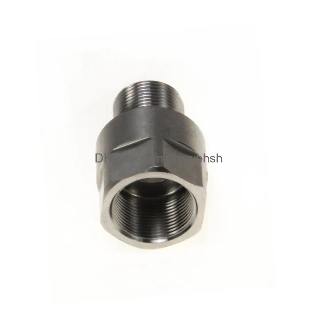 stainless steel thread adapter m18x1 female to 5/8-24 male fuel filter m18 ss solvent trap adapter for napa 4003 wix 24003 m18x1r