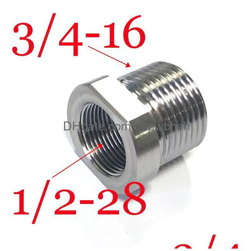 1/2-28 female to 3/4-16 male fuel filter stainless steel thread adapter for napa 4003 wix 24003 1/2x28 solvent trap converter