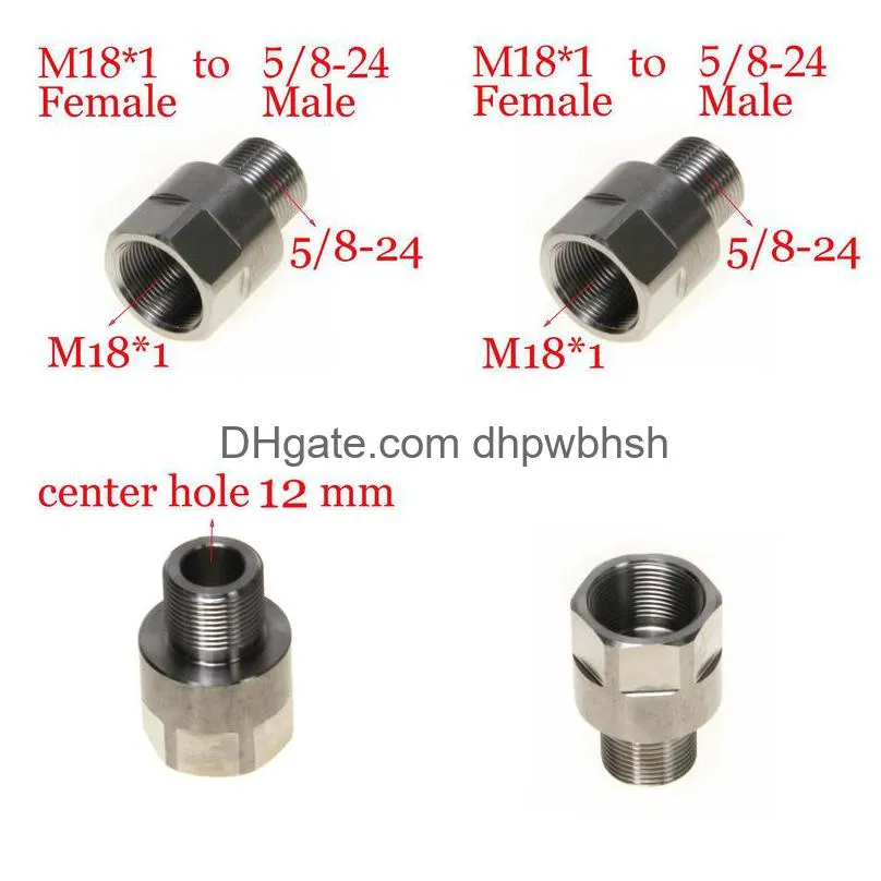 stainless steel thread adapter m18x1 female to 5/8-24 male fuel filter m18 ss solvent trap adapter for napa 4003 wix 24003 m18x1r