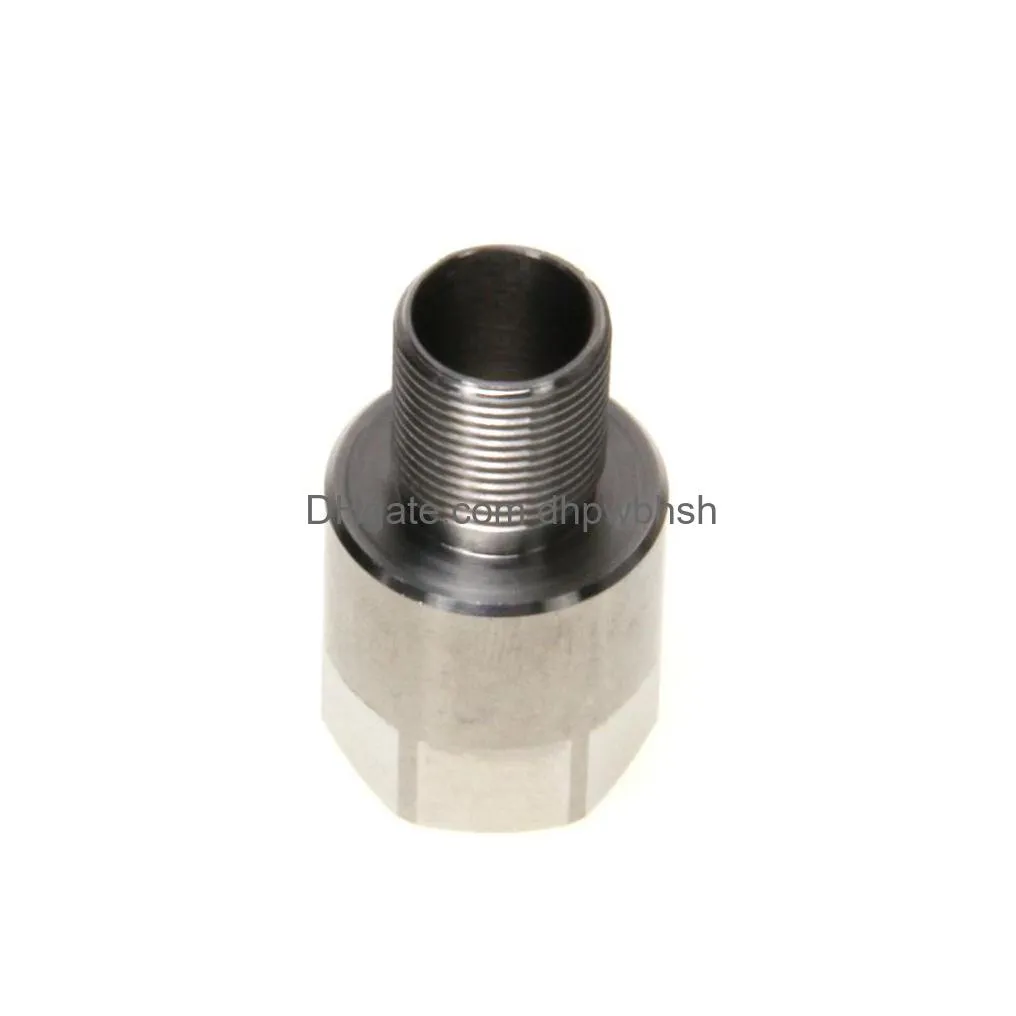 fuel filter thread adapter 5/8-24 female to 1/2-28 male stainless steel converter changer ss solvent trap adapter for napa 4003 wix