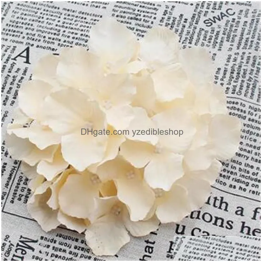 18cm71quot artificial hydrangea decorative silk flower head for wedding wall archdiy hair flower home decoration accessory pro8292939