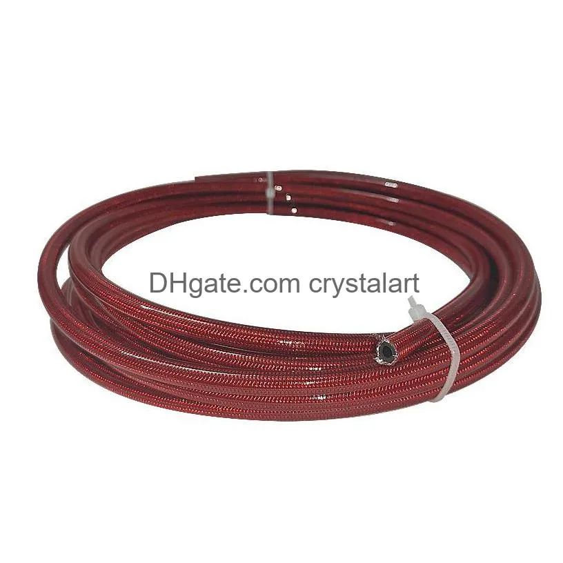 Motorcycle An3 5M/Lot Braided Stainless Steel Nylon Brake Line Hose Fluid Hydraic Ptfe Gas Oil Fuel Tube Pipe