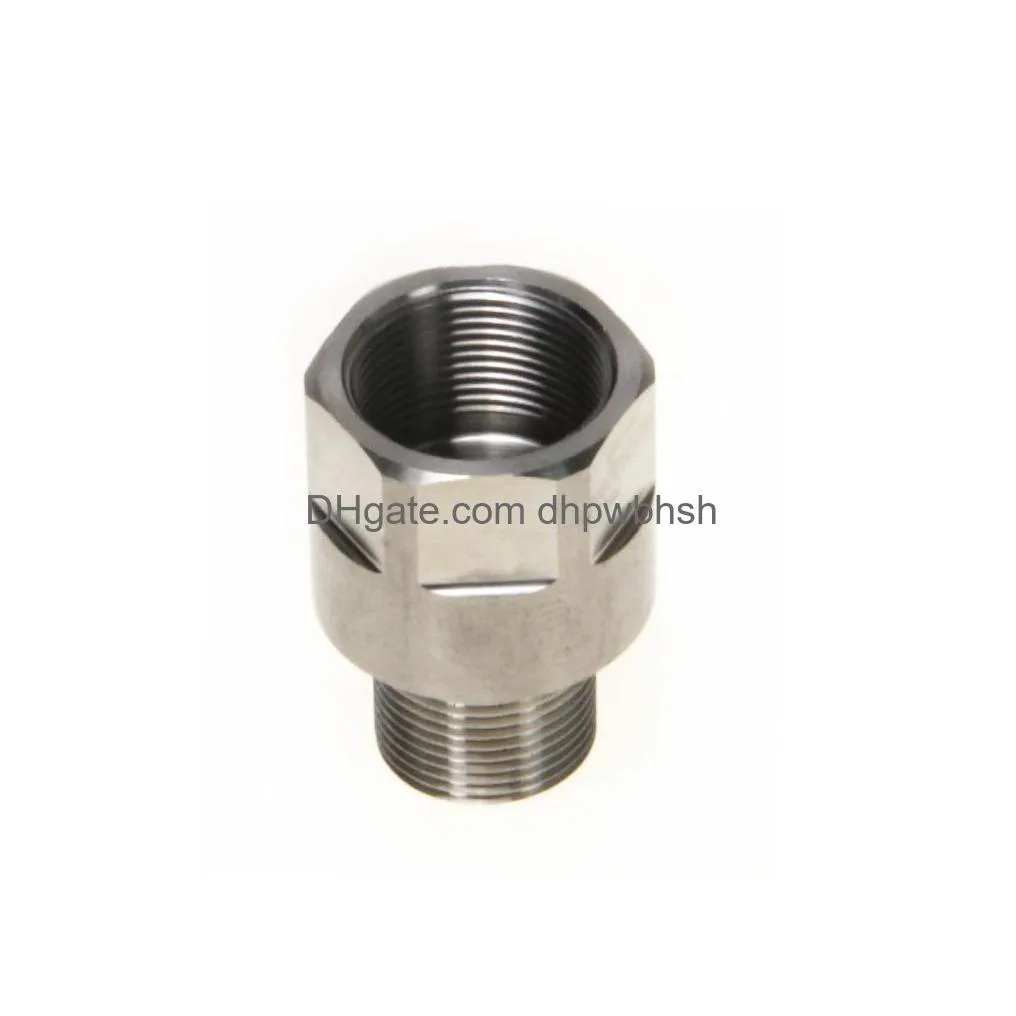 stainless steel thread adapter m18x1 female to 5/8-24 male fuel filter m18 ss solvent trap adapter for napa 4003 wix 24003 m18x1r
