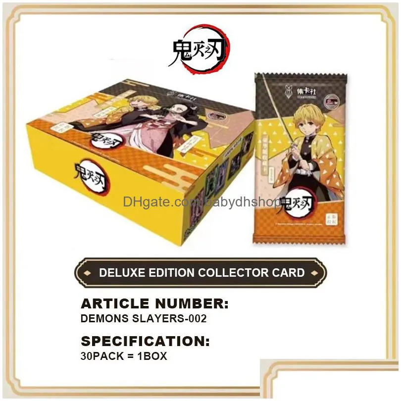 2023 original demons slayers collection card tcg game collectors edition collector card cards table toys for family children christmas gift