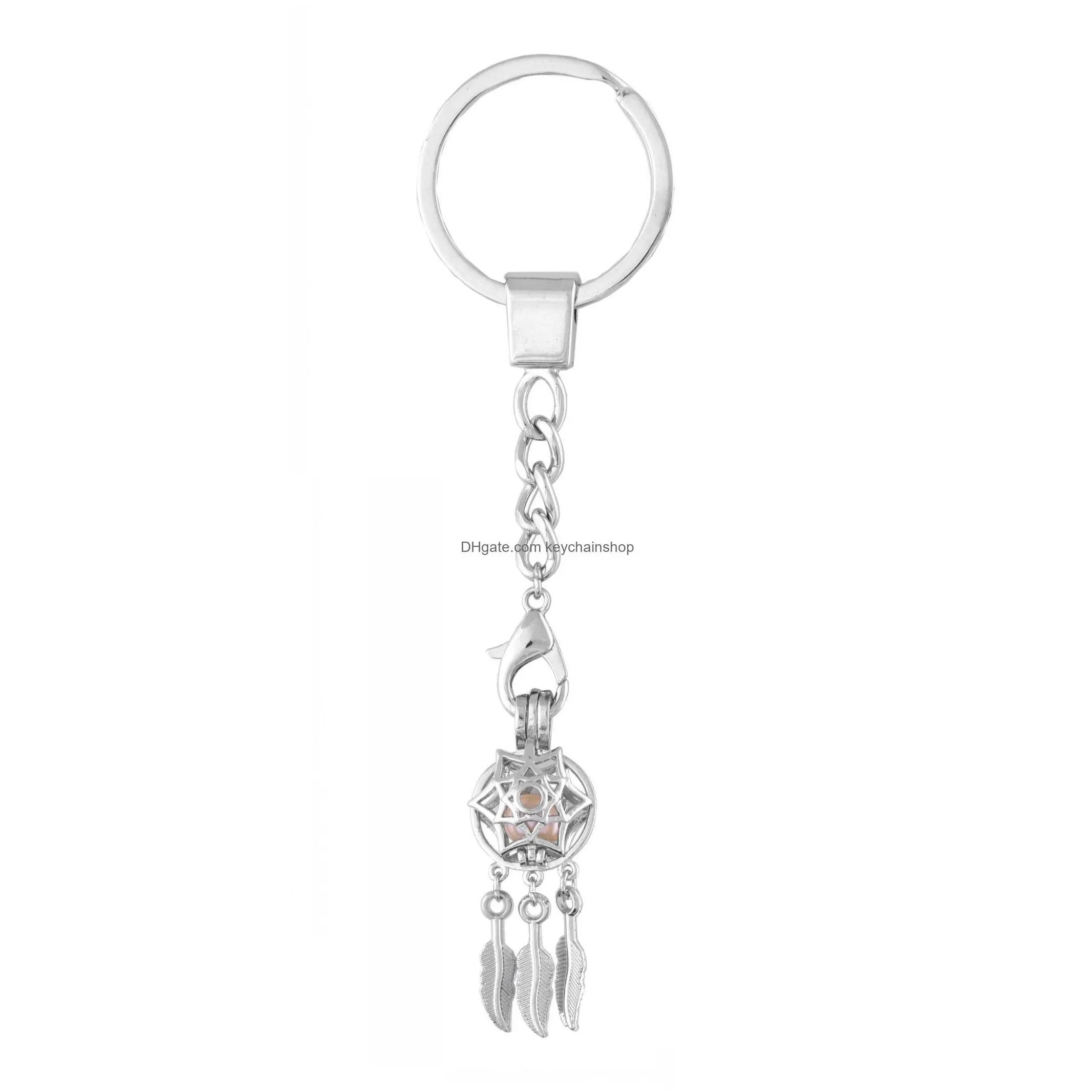 key rings valentines day fashion gift cage chain sier locket love wish pearl lovely dacing  drop delivery jewelry dhfpj