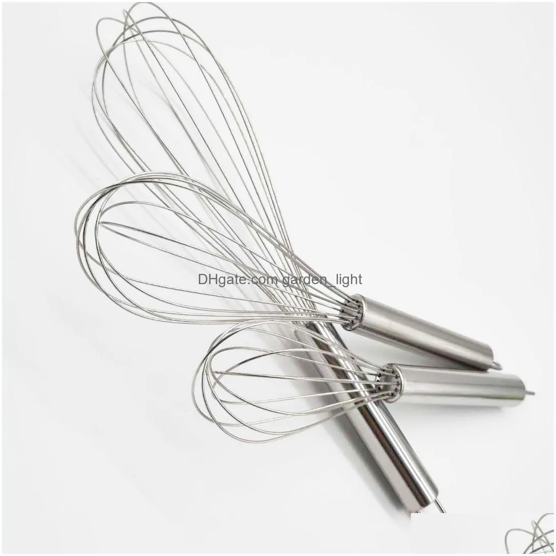 stainless steel balloon wire mixer mixing mixer egg beater durable 4 sizes 8 inches/10 inches/12 inches/14 inches handheld