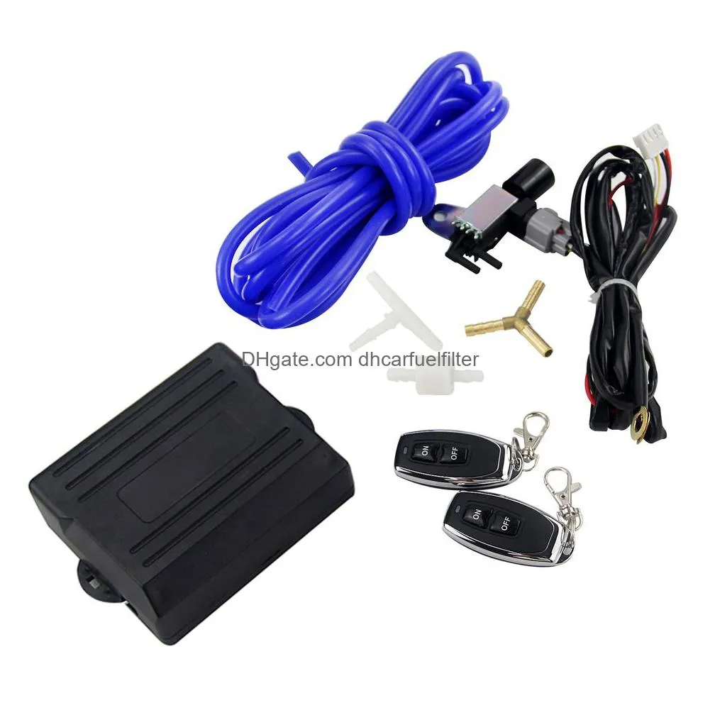 racing - control exhaust valve/cutout wireless remote controller switch with id76mm stainless steel pipe pqy-ecv-acc-04