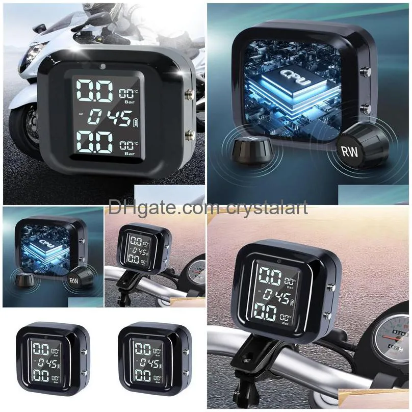 Motorcycle Tire Pressure Monitoring System Tpms Electric Vehicle 2-Wheel Detection