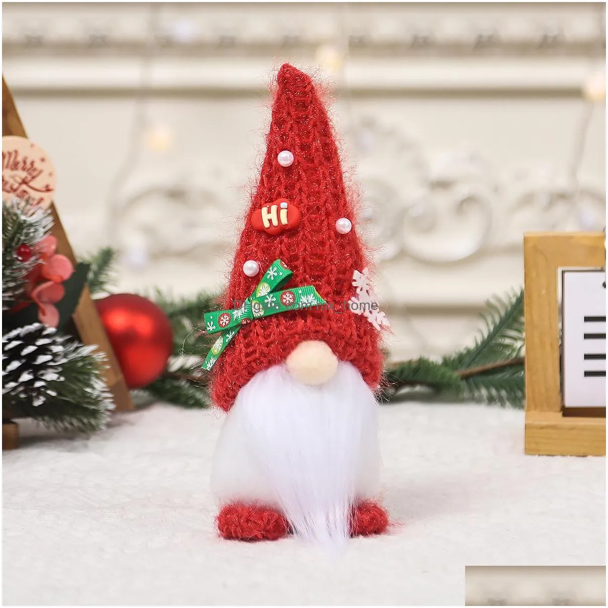  christmas decorations cartoon candy doll decorations faceless doll dolls tabletop decoration props