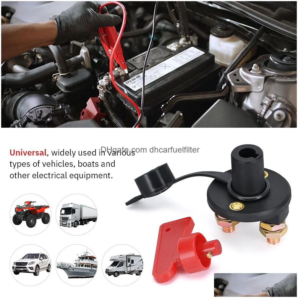 car battery power switch disconnect isolator circuit breaker main switch kill cut-off switchs insulated rotary switch key truck