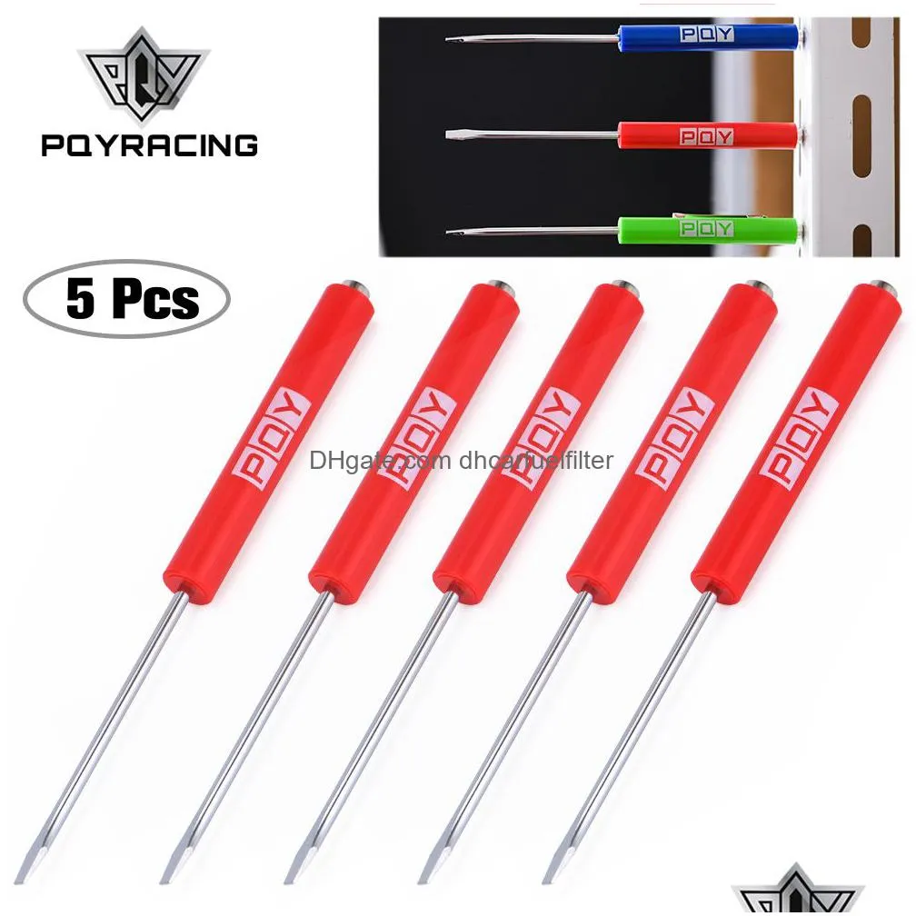 5pcs mini tops and pocket clips pocket screwdriver strong magnetic slotted screwdriver gj001-qy