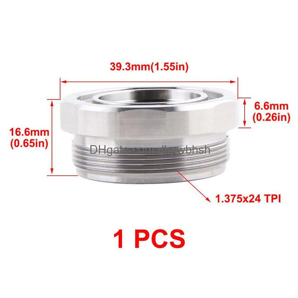 Titanium Thread Adapters DHgate.com:Titanium Screw Caps Thread Adapter 1.375x24 to 1/2x28 & 5 ...