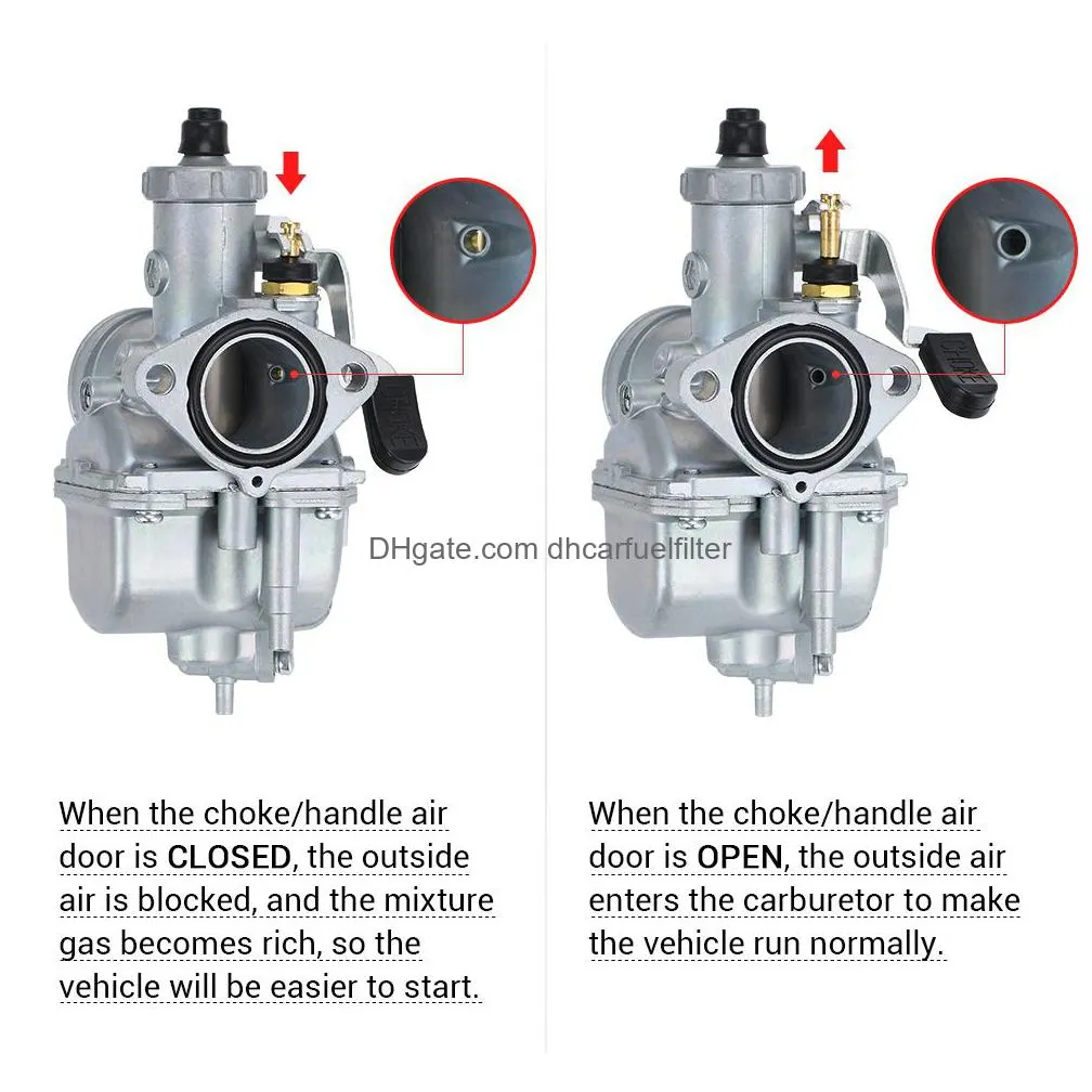 mikuni carburetor vm22 26mm 110cc 125cc pit dirt bike atv quad pz26 performance carburetor part pqy-cbr02