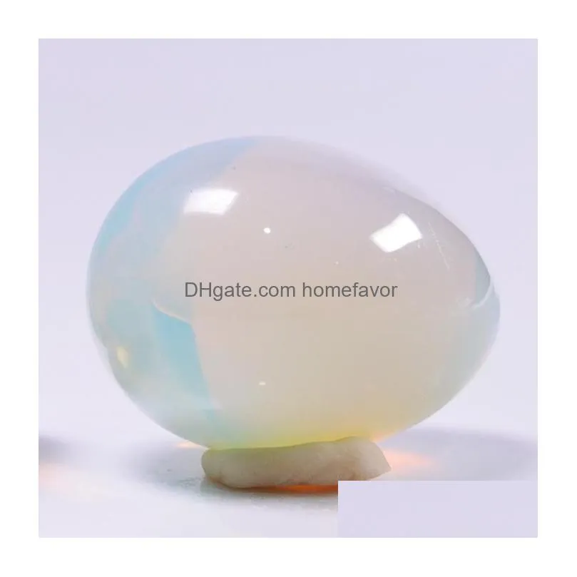 natural crystal quartz opal yoni eggs for woman vagina healing massage crystal natural power stone yoni egg toy 10pcs