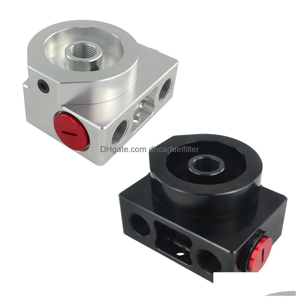 oil filter sandwich adaptor with oil filter remote block with thermostat 1xan8 4xan6/an8/an10 pqy5675bk