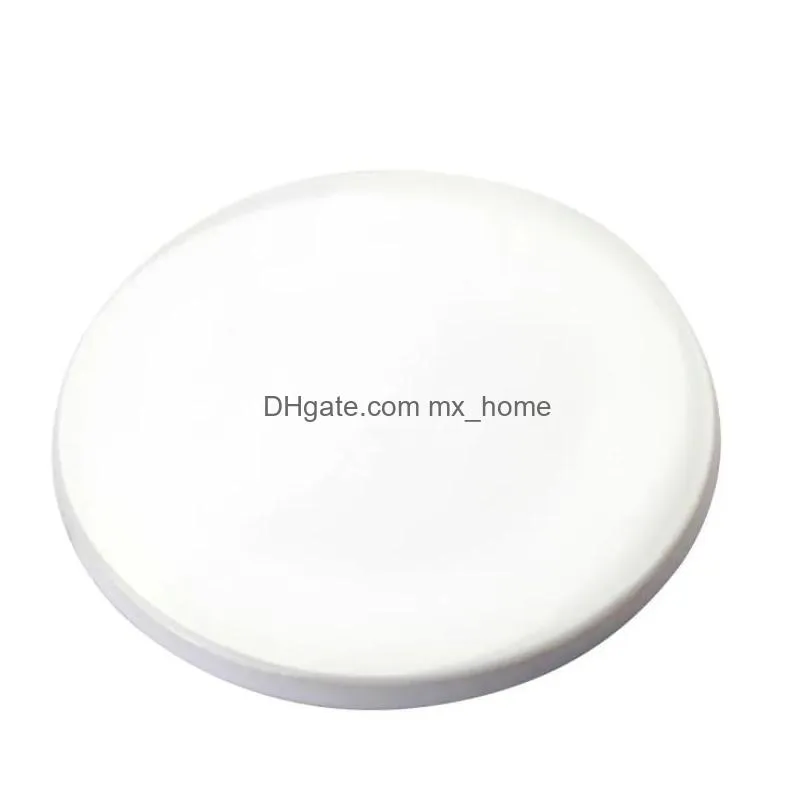 9cm sublimation blank ceramic coaster white ceramic coasters heat transfer printing custom cup mat pad thermal coasters