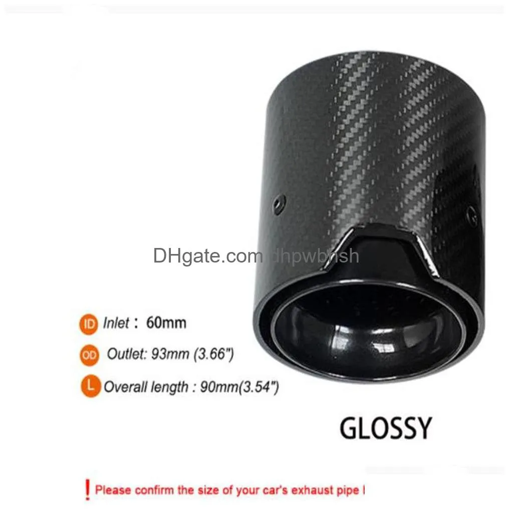 genuine glossy /matte carbon fiber exhaust tip auspuffspitze for bmw m2 m3 m4 m135i m235i m140i m240i m335i m340i m435i