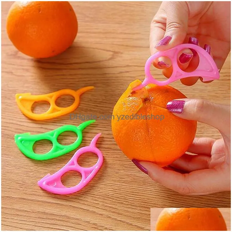 orange peeler plastic candy color lemon slicer zesters 25cm 75cm citrus knife cutter fruit stripper citrus knife2006886