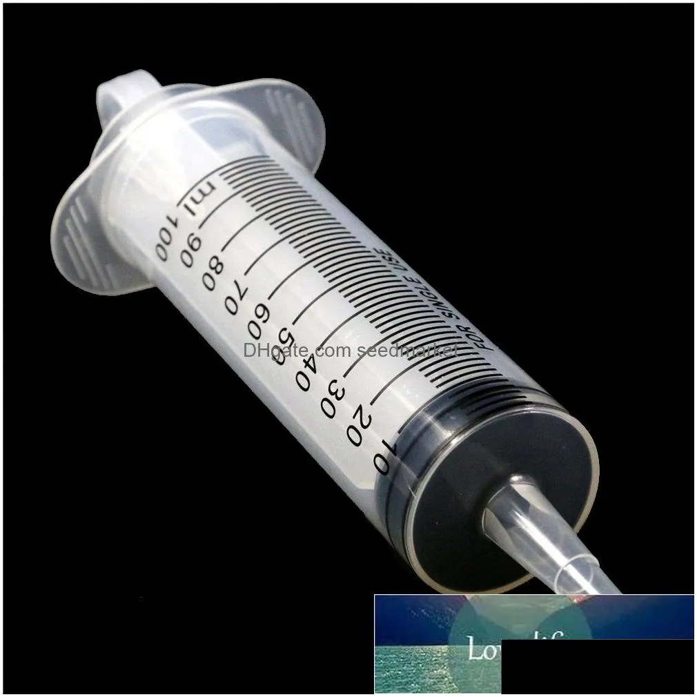 100ml reusable big large hydroponics plastic nutrient sterile health measuring syringe tools factory price expert design quality latest style original