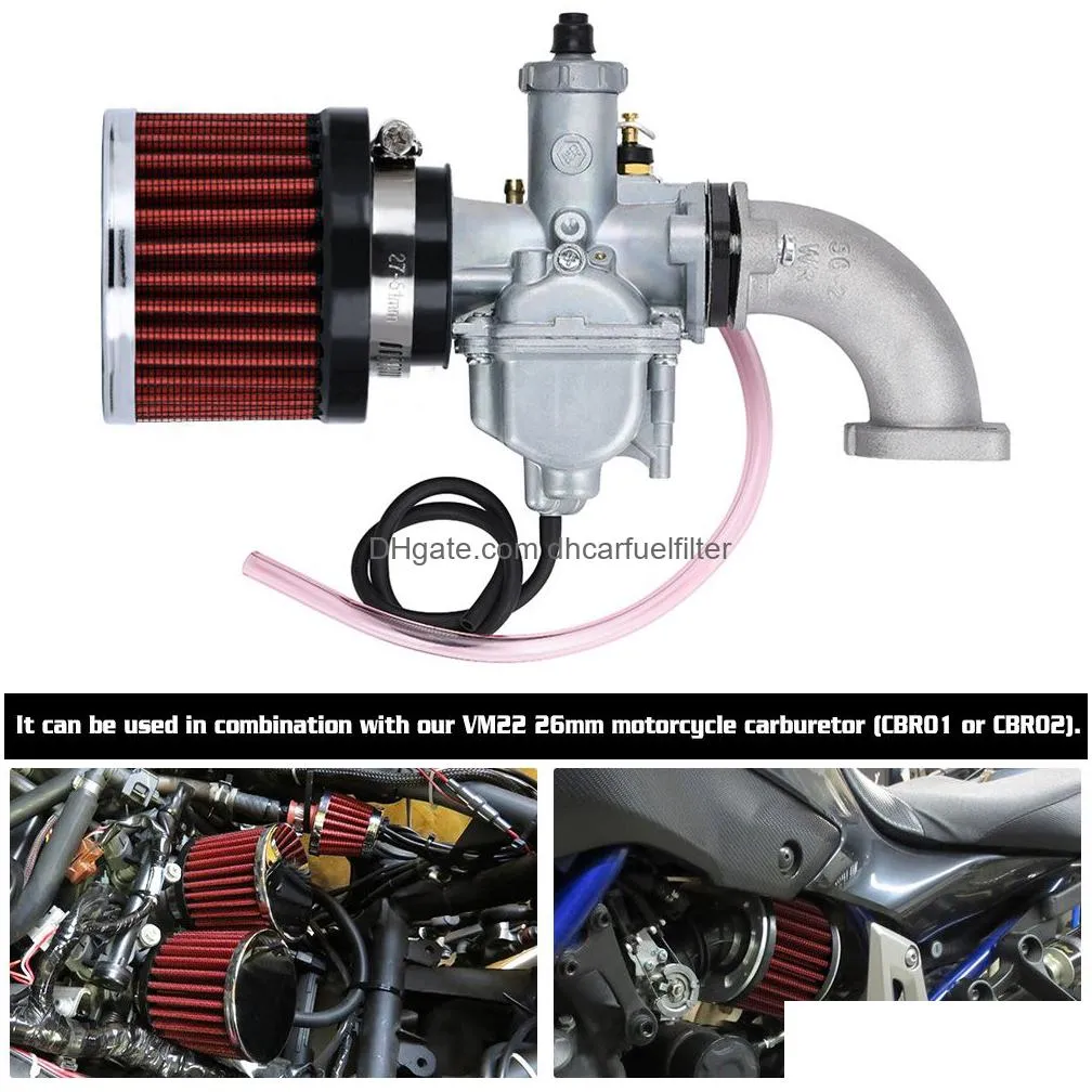 universal 1.5 38mm interface motorcycle car air intake filters cone cold air filter system turbo vent crankcase pqy-ait15