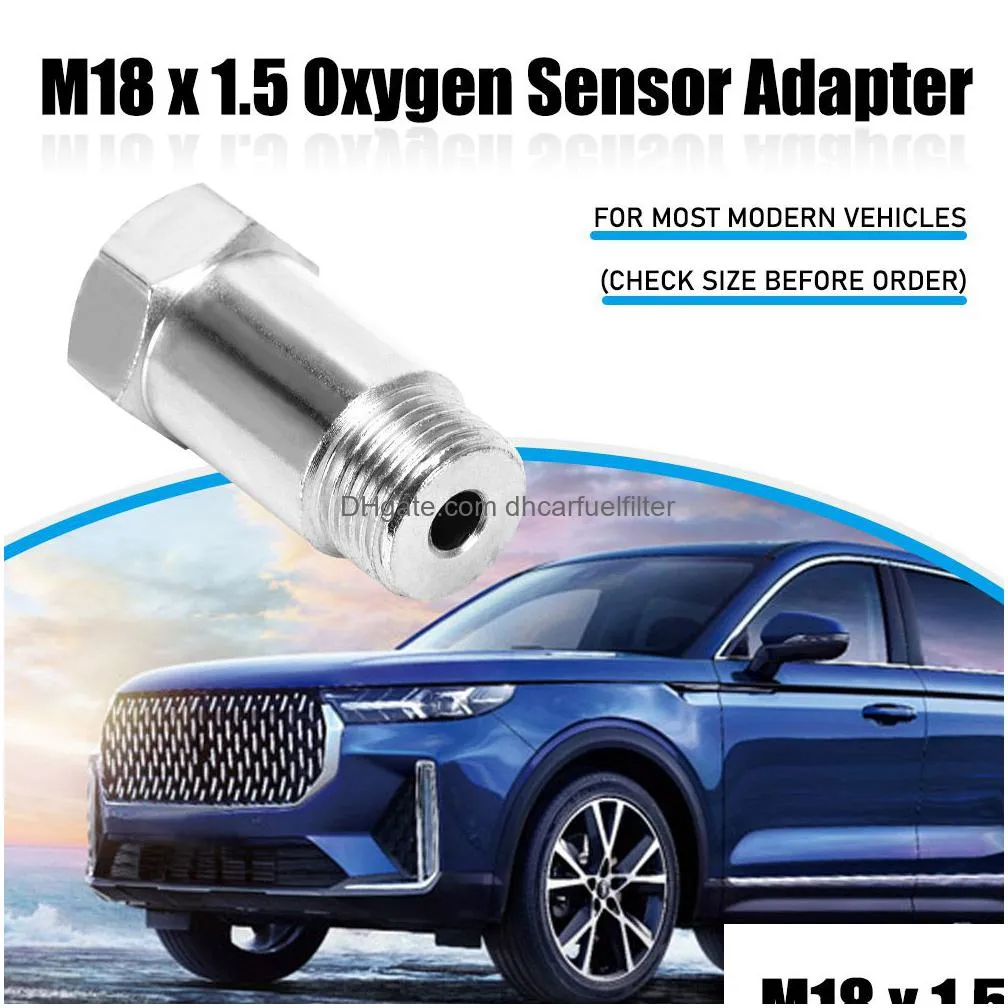 m18x1.5 o2 oxygen sensor extender spacer joints converter for off road car cel ses dtc fix check engine light eliminator adapter