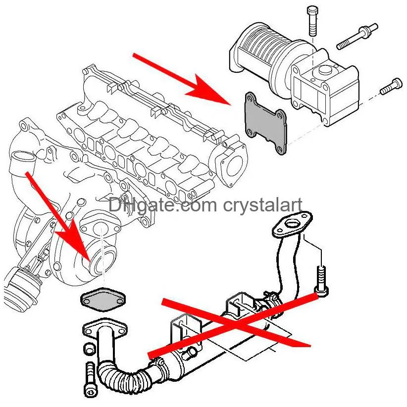 Egr Delete Blanking Plate For Opel Vauxhall Cdti Saab Tid Fiat Alfa Lancia1.9 Jtd Cylinder Gasket