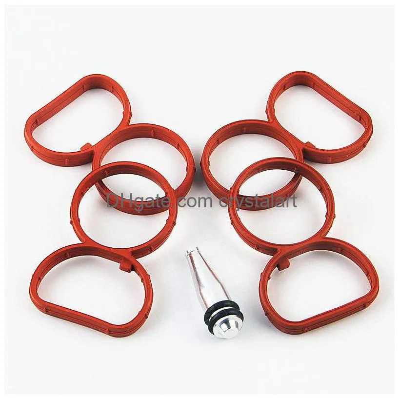 Car Swirl Flap Plug With Manifold Gaskets For E60 E92 2.0T N47 Diesel Engines Accessories