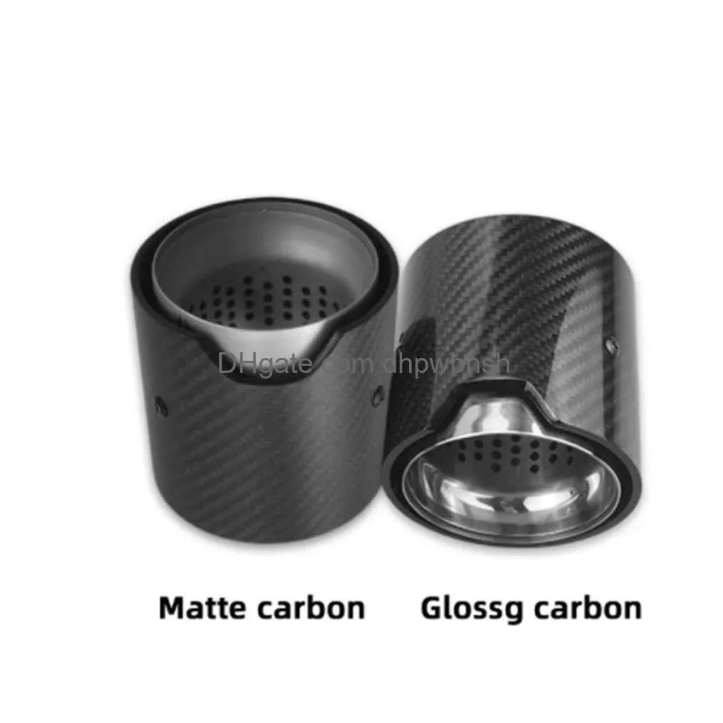 genuine glossy /matte carbon fiber exhaust tip auspuffspitze for bmw m2 m3 m4 m135i m235i m140i m240i m335i m340i m435i