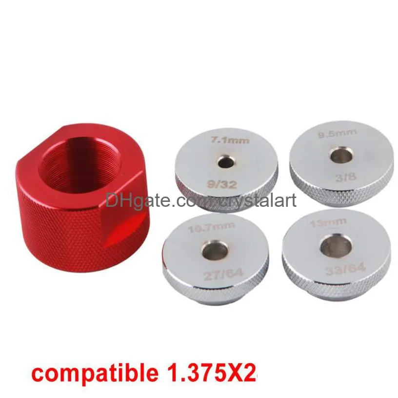 1.375X24 Or 1-3/16X24 Aluminum Baffle Cone Cups Guide Jig Drill Fixture For Mst Car Oil Catching Hybrid Kits
