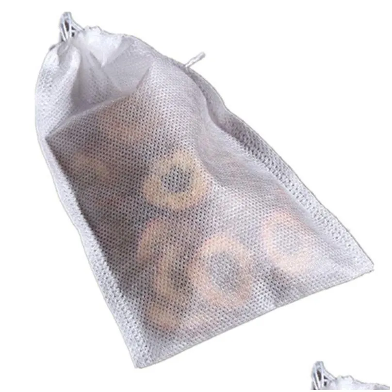 100pcs disposable tea filter bags coffee tools non-woven empty strainers with string filters bag for loose leaf