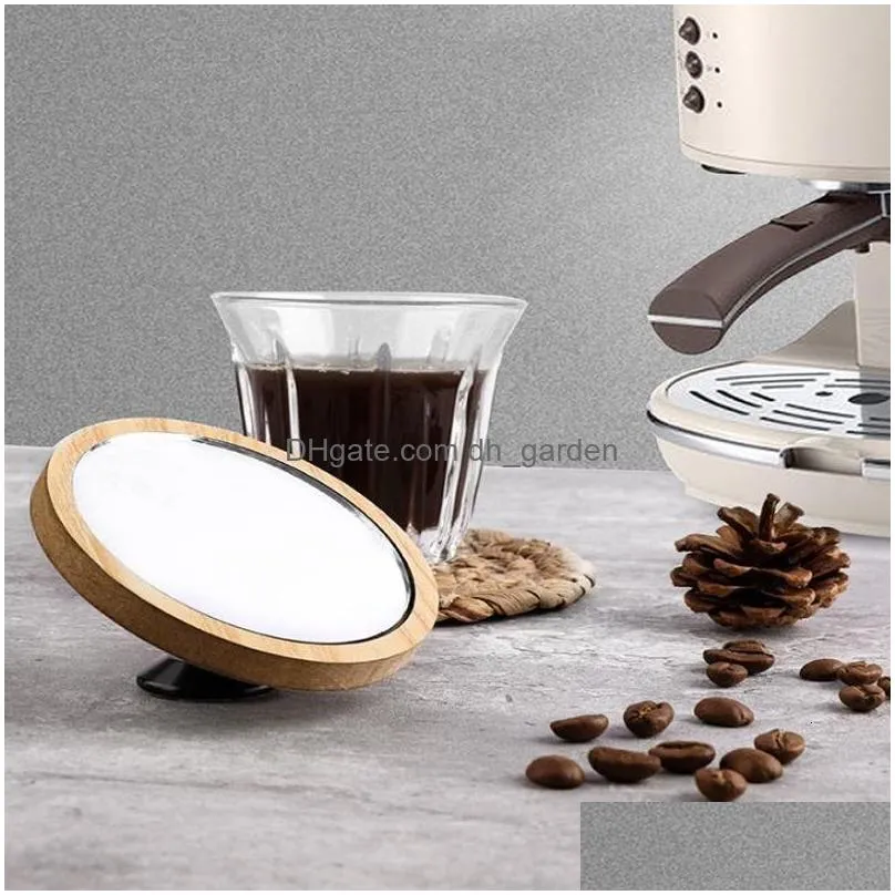 Coffee & Tea Sets Coffee Tea Sets Espresso Lens Flow Rate Observation Wooden Base Magnetic Tampering Reflective Mirror For C Dhgarden Dhnv6