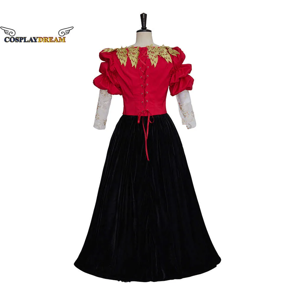 Cosplay Cosplay Movie the Mask of Zorro Cosplay Elena Montero Costume Dress Elena Montero Red Dancing Dress Ball Gown Women Hallowen Party DressCosplay