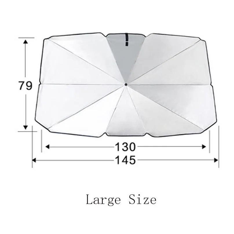  summer car umbrella type car sunshade protector umbrella for auto front 2 model can choose