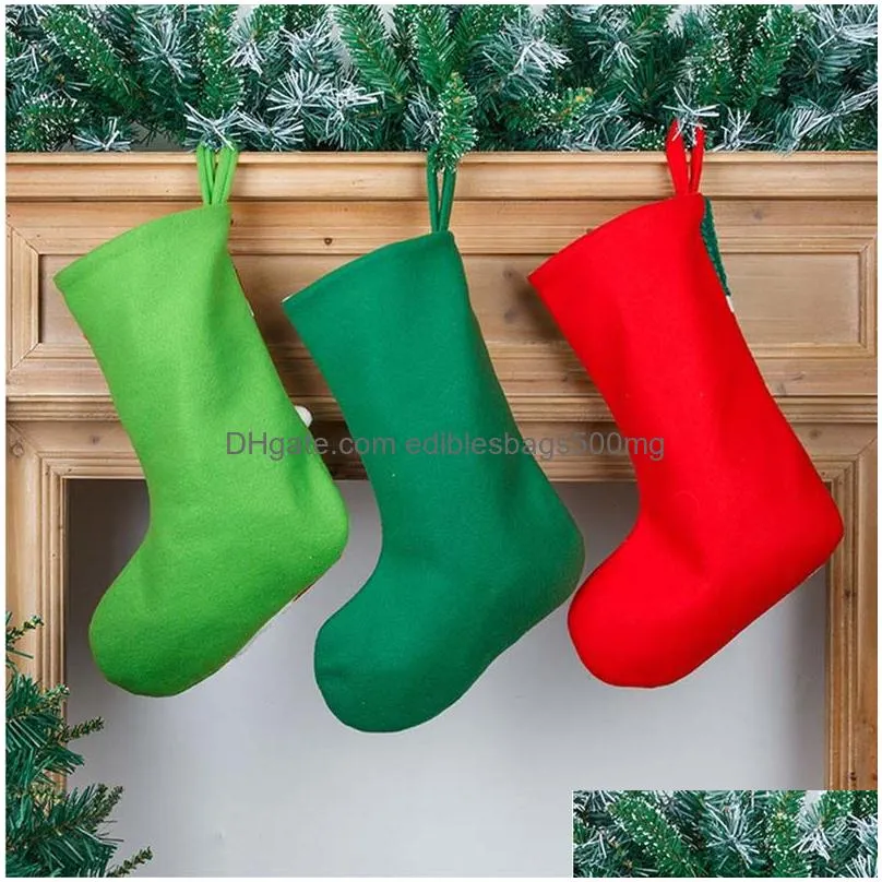 christmas stockings sock santa christmas decorations for home candy bag hanging tree christmas ornament gifts