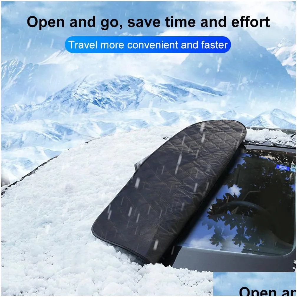car snow cover windshield sunshade protector outdoor waterproof winter automobiles anti ice frost auto exterior car cover