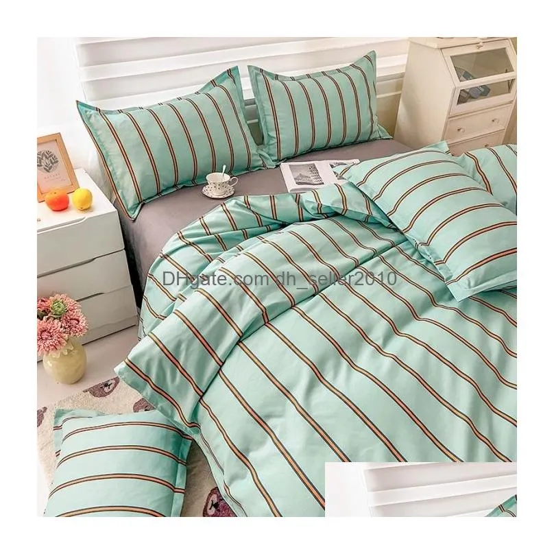 bedding sets classic double queen king size duvet cover flat sheet pillowcase kids bed linens bedspreads 230828