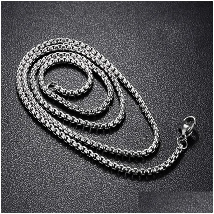 Pendant Necklaces Men Hip Hop Style Stainless Steel Skl Woven Pendant Necklace Bxg034 Fashion Charm Dangle Chain Accessories Punk Rock Dh5Fg