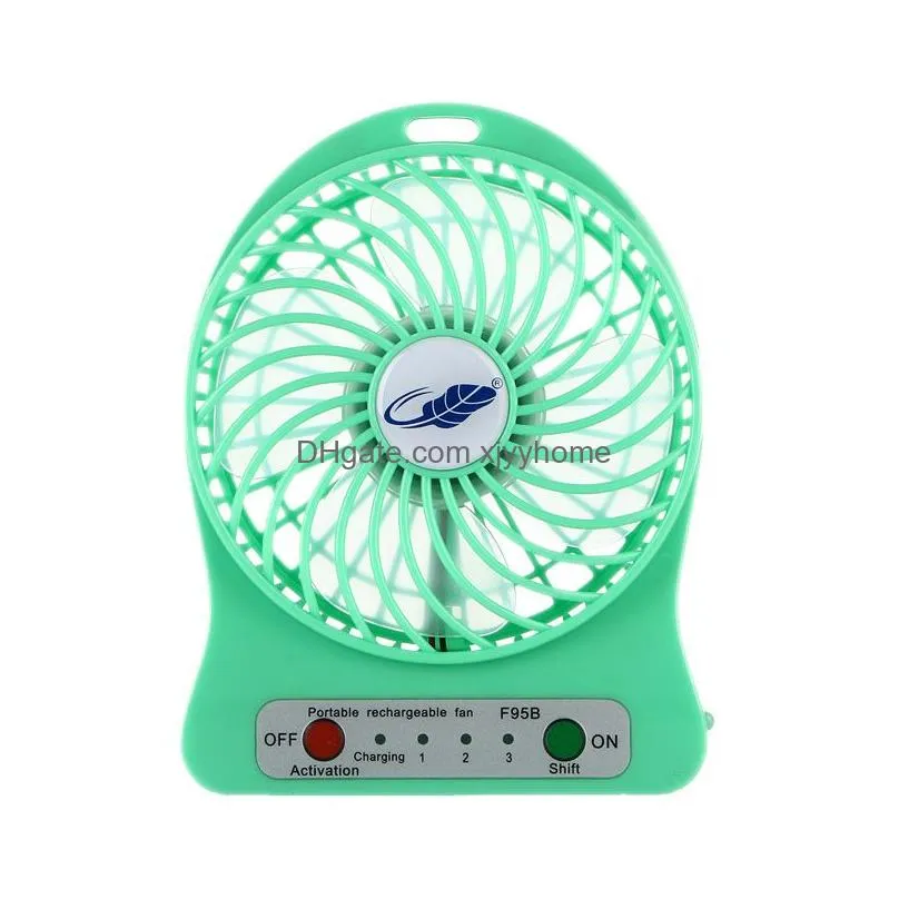 Other Home & Garden Mini Protable Rechargeable Fan Usb Charging Student Dormitory Cooling Level 3 Wind F95B Home Garden Dhjo0