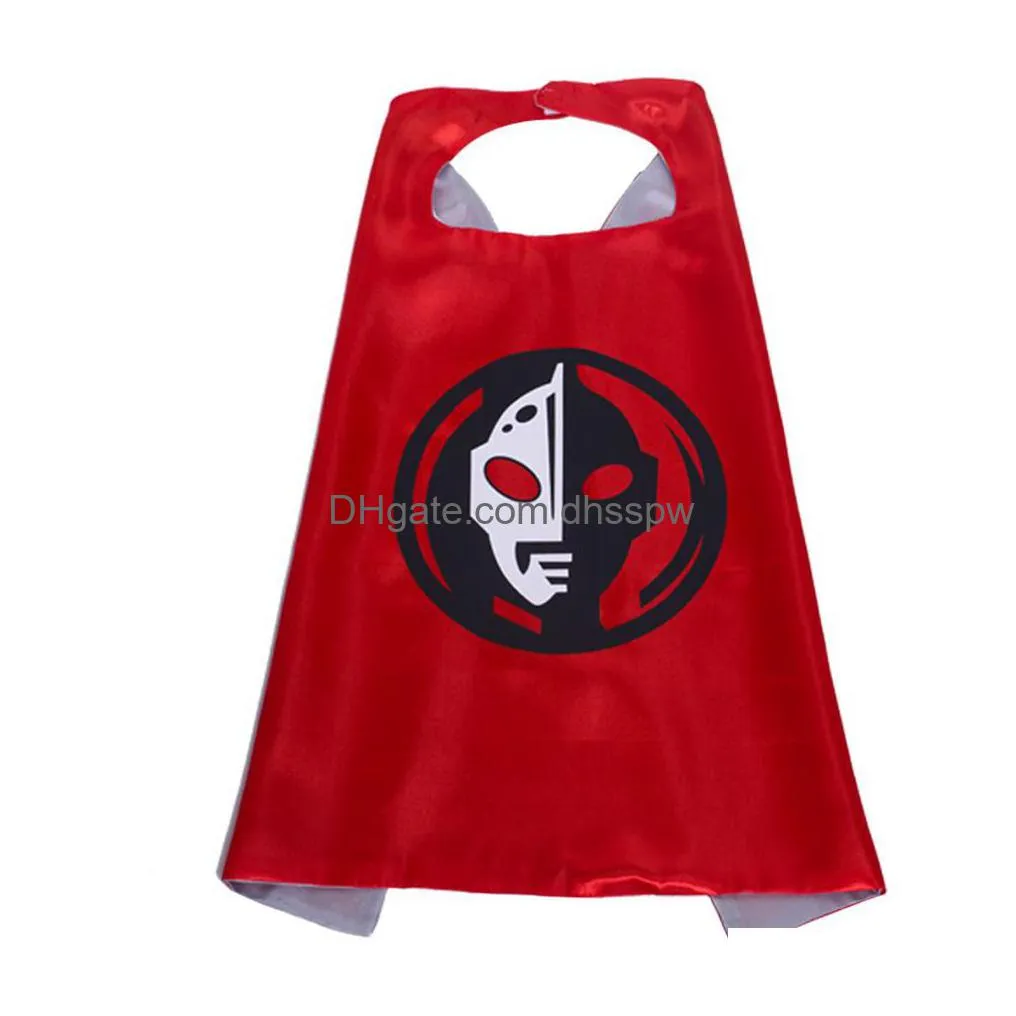 double layer suerhero cape and mask 27in birthday party children favor cosplay costumes halloween christmas gifts for kids