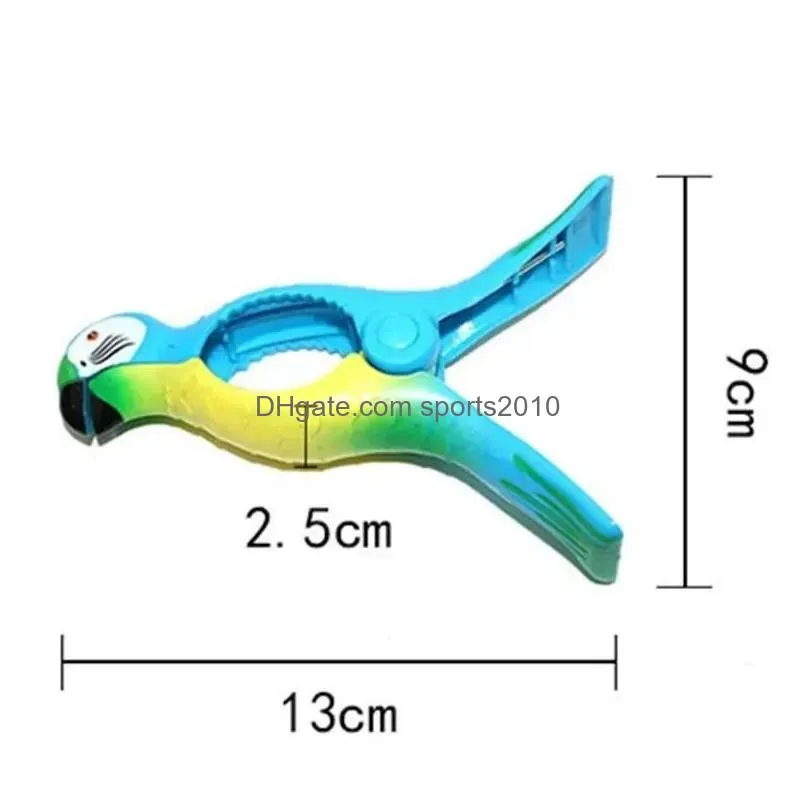 large summer clothes clip hook animal parrot  flamingo watermelon shaped beach towel clamp to prevent the wind clothes pegs clothespin clips fy5394