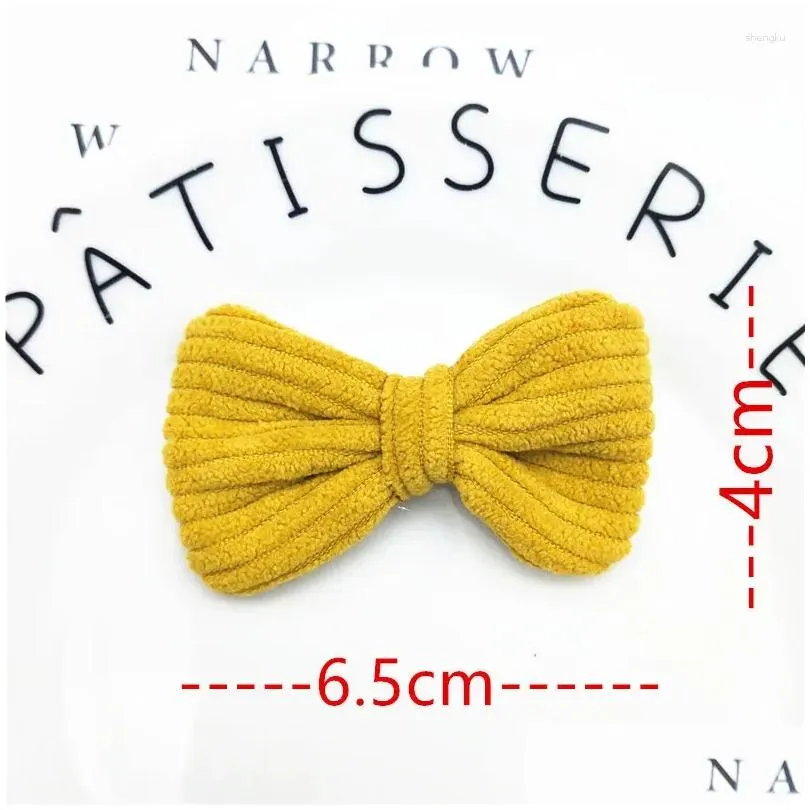 Hair Accessories Hair Accessories 10Pcs Fashion Cloth Art Solid Color Bow Tie Diy Headdress Clothes Shoes Baby, Kids Maternity Accesso Dhiqg