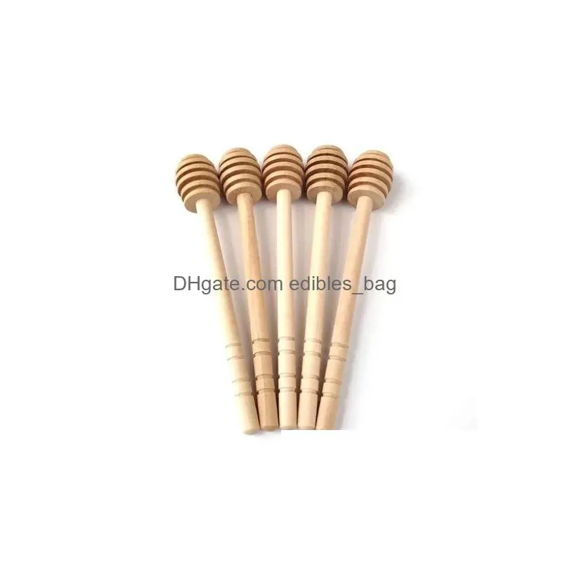 500pcs/lot arrive mini 15cm long wooden honey dippers wedding favors honey dipper spoon gift 333qh