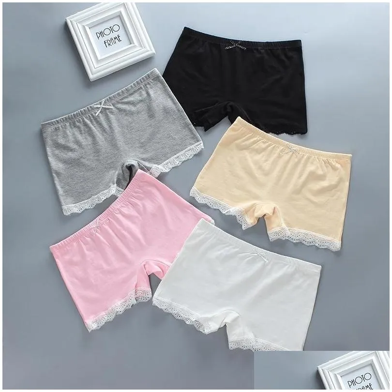 3pcs/Lot Girls Panties Lace Girl Underwear Children Cotton