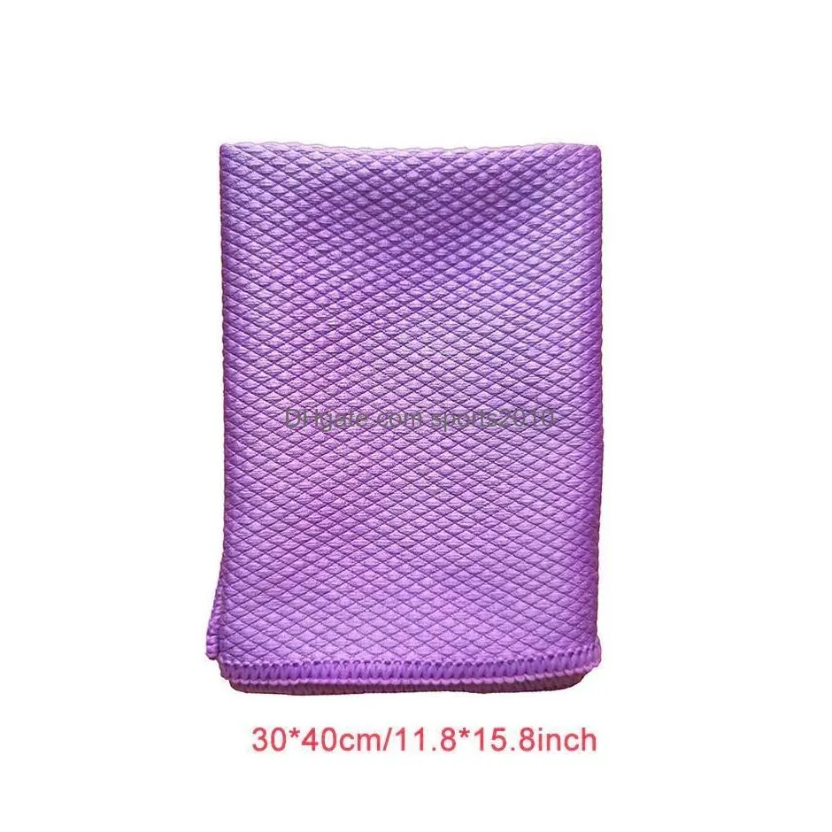 soft microfiber cleaning towel absorbable glass kitchen cleaning cloth wipes table window car dish towel rag wholesale