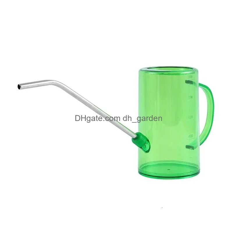 Sprayers Sprayers Transparent Watering Can For Indoor Outdoor Plants Flowers Long Mouth Sprinkler Pot 1L Bonsai Succent P15F Dhgarden Dhruq