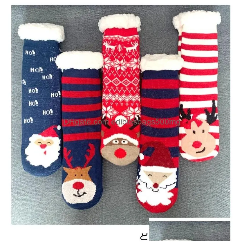 whosale good quality christmas stocking personalized christmas holiday socks women christmas warm leggings