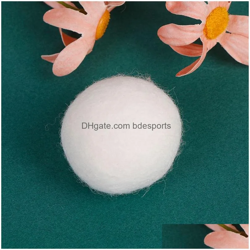 wool dryer balls natural fabric virgin reusable softener laundry 5cm dry clothes in laundry quicker with fast 