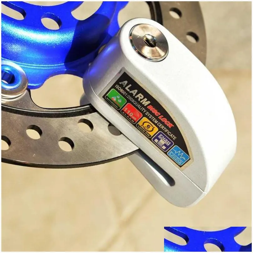 motorcycle security lock easy to carry bike alarm lock universal disc brake lock motorcycle accessories