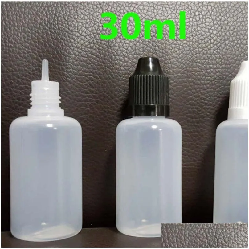 Packing Bottles Wholesale Pe Plastic Packaging Bottles Vapor 5Ml 10Ml 15Ml 20Ml 30Ml 50Ml Empty Soft Needle Dropper With Childproof Ca Otrof